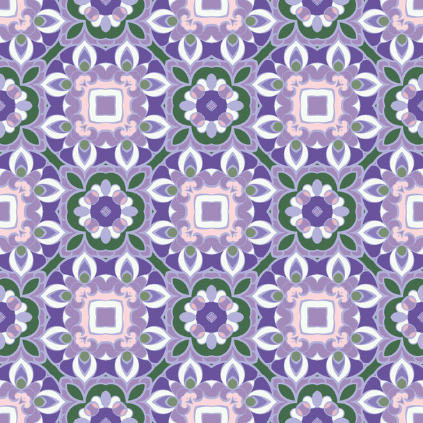 Lilac and green pattern - Vektör, Görsel