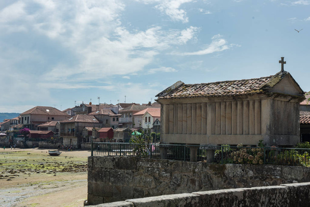 Horreos, традиційна Ґалісійська granary напрямку Combarro. Галичини, Spai - Фото, зображення