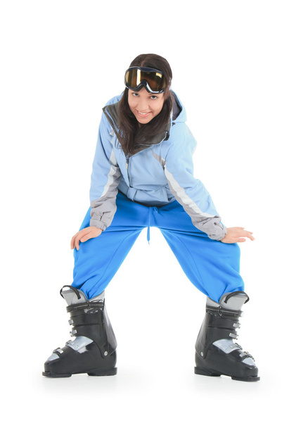 Happy young woman in ski sunglasses - Photo, Image