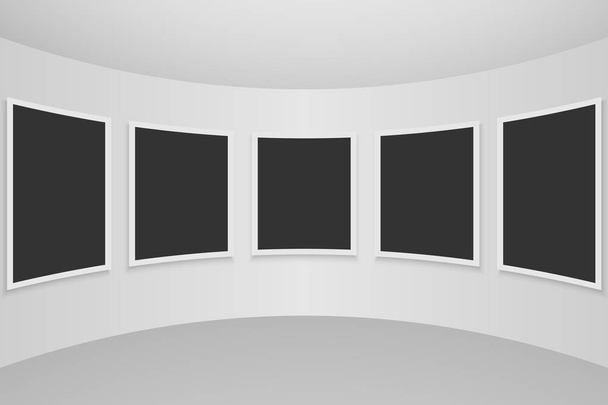 interiér galerie - Vektor, obrázek