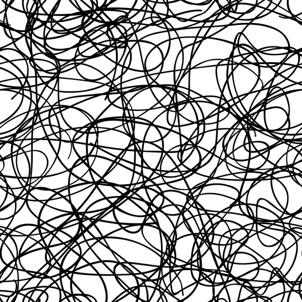 vector seamless background with random  chaotic lines - Vector, Image
