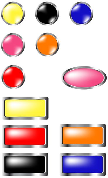 Set of buttons - Vector, imagen