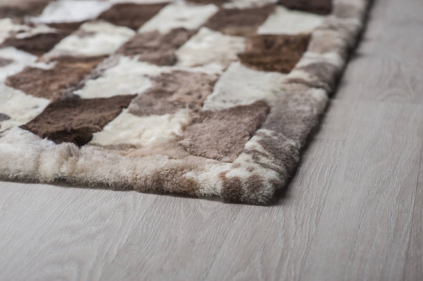 natural carpets made of wool on insulation - Foto, Imagem