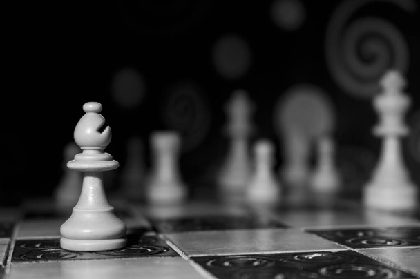 Σκάκι φωτογραφημένο σε σκακιέρα - Φωτογραφία, εικόνα