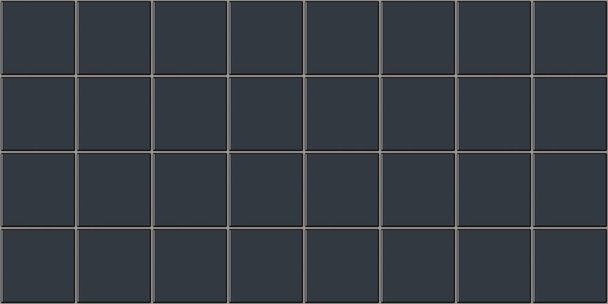 Seamless Gray Square Tiles Background Texture - Photo, image