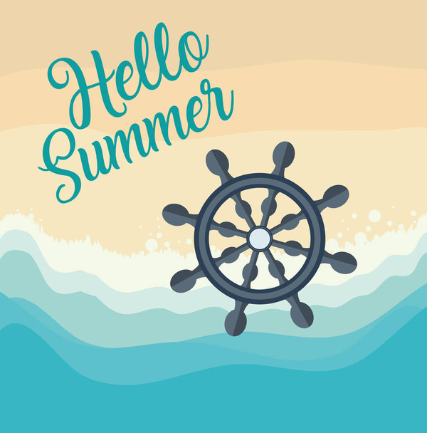 Hello summer design - Вектор,изображение