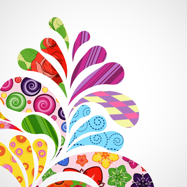 Floral and ornamental item background. - Vector, Image