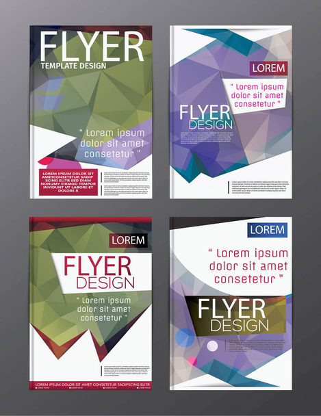 Layout Design Vorlage Jahresbericht Flyer Broschüre modernes Backgr - Vektor, Bild
