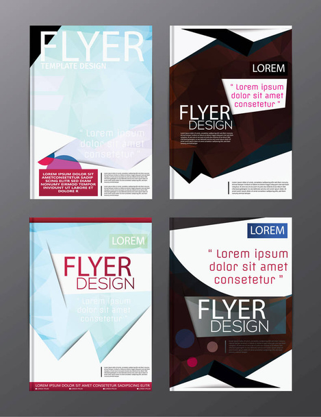 Lay-out ontwerp sjabloon jaarlijkse verslag Flyer Leaflet moderne backgr - Vector, afbeelding