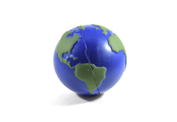Foam squishy toy ball in shape of planet Earth - Foto, Imagen