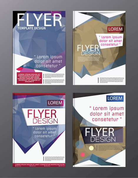 Düzen tasarım şablonu yıllık rapor el ilanı broşür Modern backgr - Vektör, Görsel