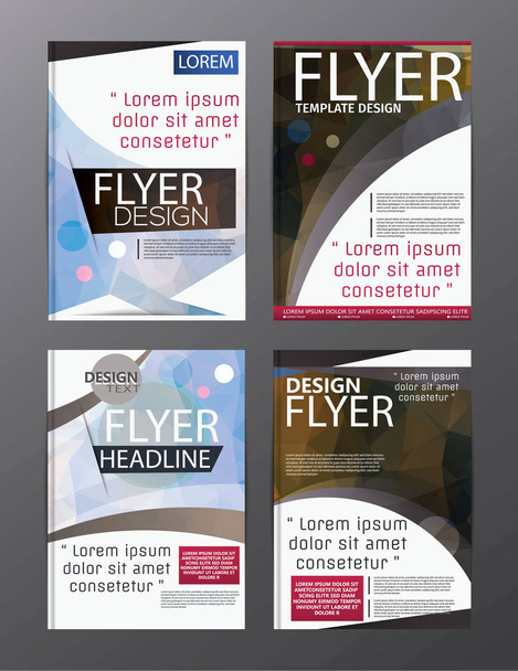 Mnohoúhelník moderní brožura vektor Cmyk moderní A4 - Vektor, obrázek