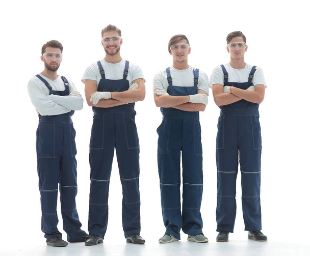 professional team of industrial workers - Foto, Bild