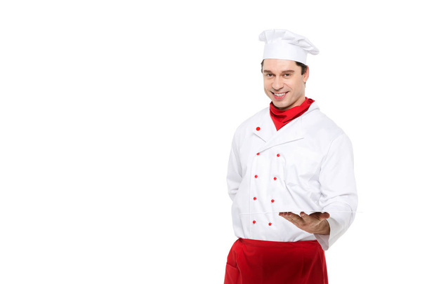 Professional chef man isolated. - Foto, imagen