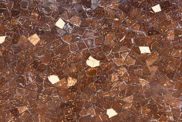 Surface of wall with brown tiles background - Photo, Image
