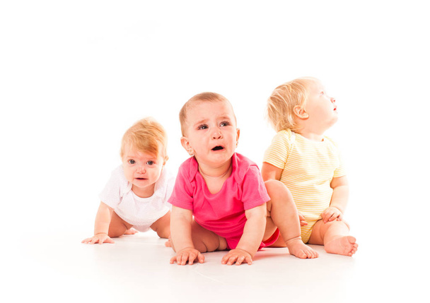 Childrens grief of the three babies - Foto, imagen