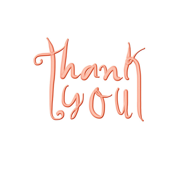 Thank You with lettering design - Foto, Bild