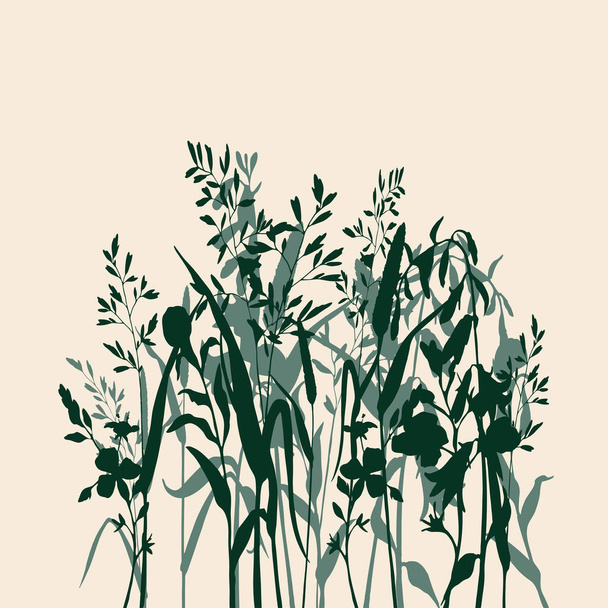 vector ilustración diseño de hermoso follaje de primavera sin costura patrón de fondo
 - Vector, Imagen