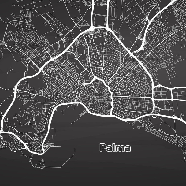 Palma de Mallorca mapa vectorial urbano
 - Vector, imagen