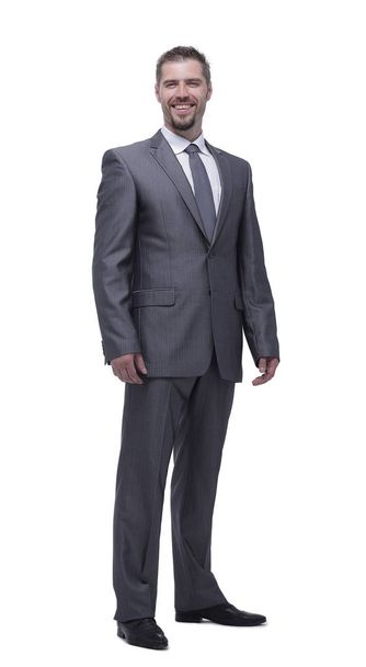 in full growth.portrait of confident businessman - Photo, image