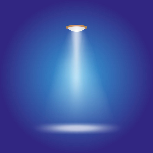 lichte heldere achtergrond lamp gloeien - Vector, afbeelding