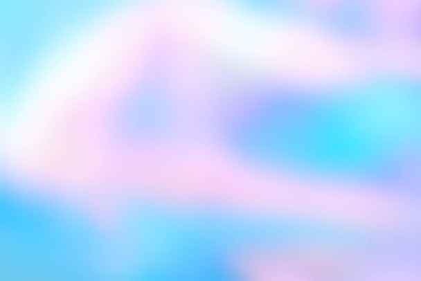 光の色で抽象的なぼやけたホログラム箔の背景 - 写真・画像