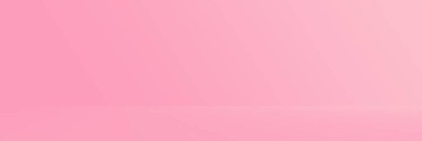 Studio Background - Abstract Bright luxury Pink Gradient horizontal studio room wall background for display product ad website template. - Photo, Image