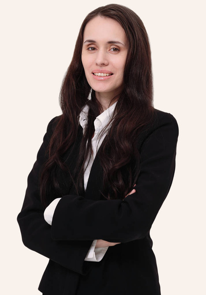 portrait of a woman lawyer in a business suit - 写真・画像