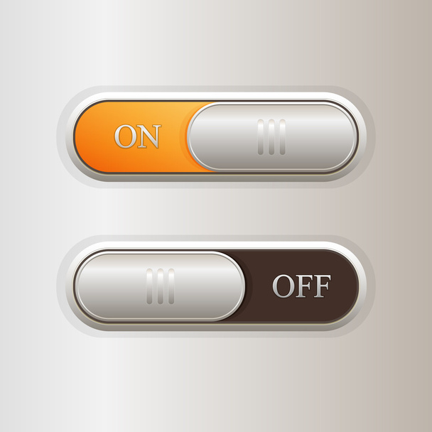 Vector on off buttons. - Vecteur, image