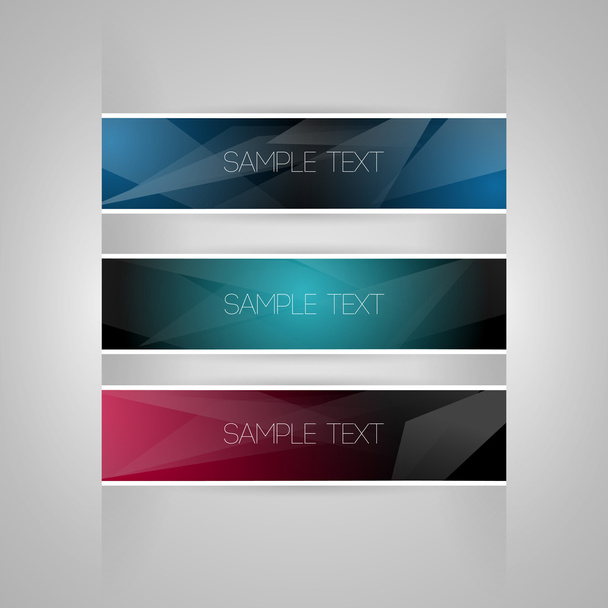 Vector set of colored banners. - Vector, Image