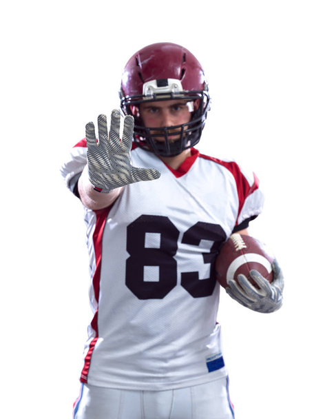 American football player pointing - Foto, Imagem