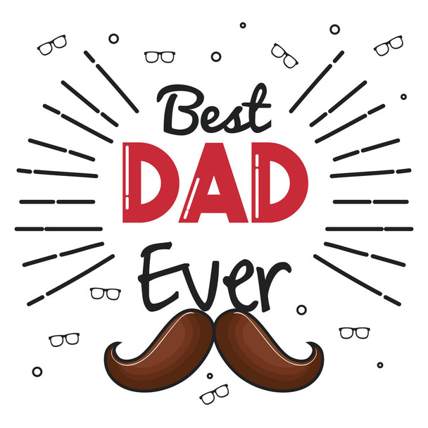 Best dad icon - Vector, Imagen