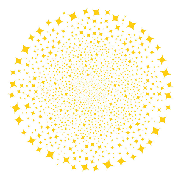 Sparkle Star Spiral Cluster - Vector, imagen