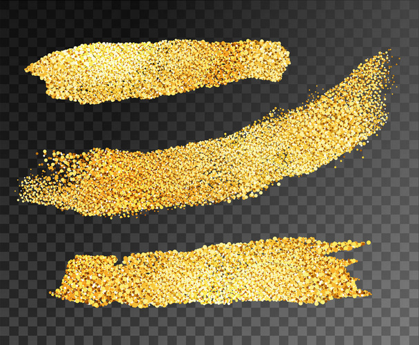 Vector tiras de pintura de oro
 - Vector, Imagen