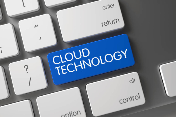 Хмарні технології - кнопку ПК. 3D - Фото, зображення