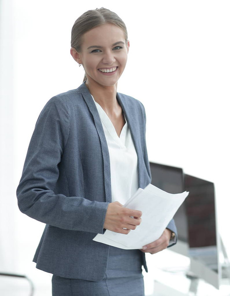 successful business women with documents - Foto, Bild