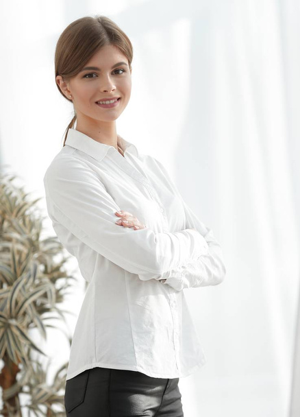 closeup portrait of young business lady - Foto, afbeelding