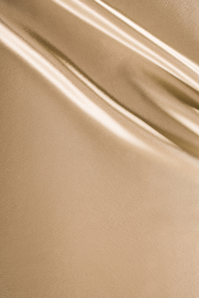 golden shiny satin fabric background - Foto, Imagem