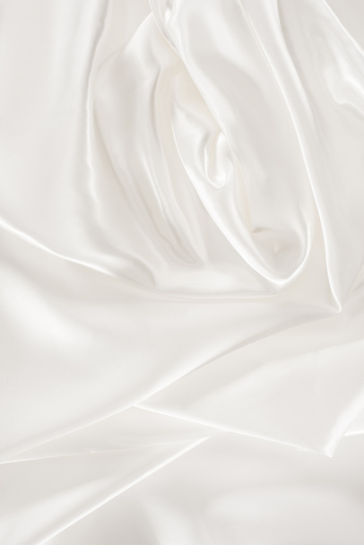 branco macio brilhante tecido de cetim fundo
 - Foto, Imagem