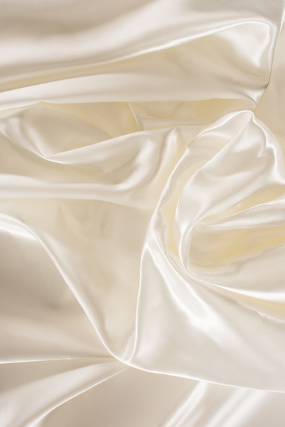 ivory soft shiny silk fabric background - Zdjęcie, obraz