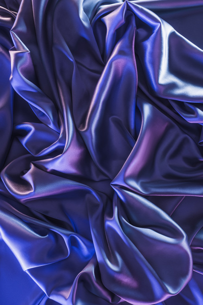 ultra violet trendy shiny silk fabric background - Photo, Image