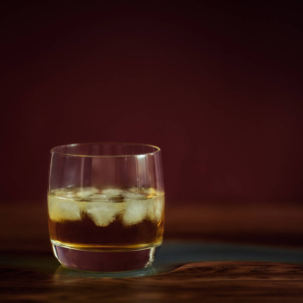 Alcohol drinks on dark solid background  - Foto, Imagen