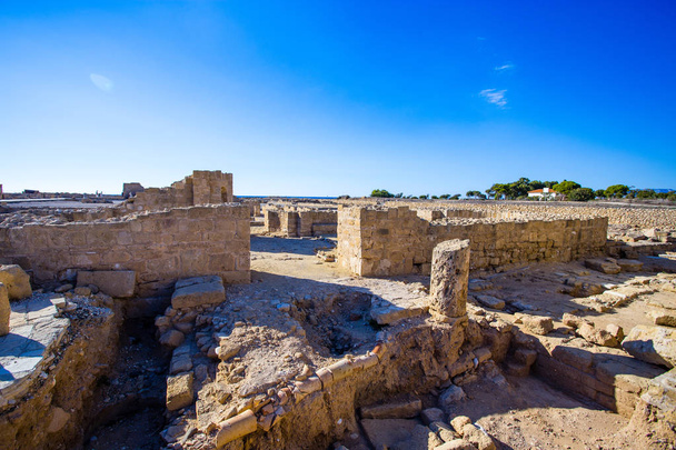 Cyprus Paphos archeological site - Foto, afbeelding