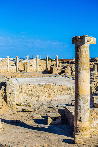Cyprus Paphos archeological site - Foto, afbeelding