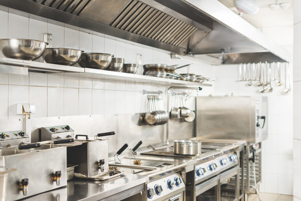 modern clean restaurant kitchen interior - Photo, Image