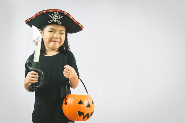 portrait of little girl in pirate  - Photo, image