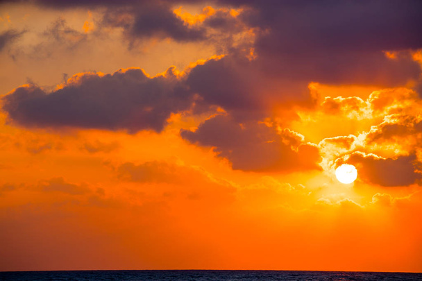 Cypr Paphos latem zachody słońca - Zdjęcie, obraz