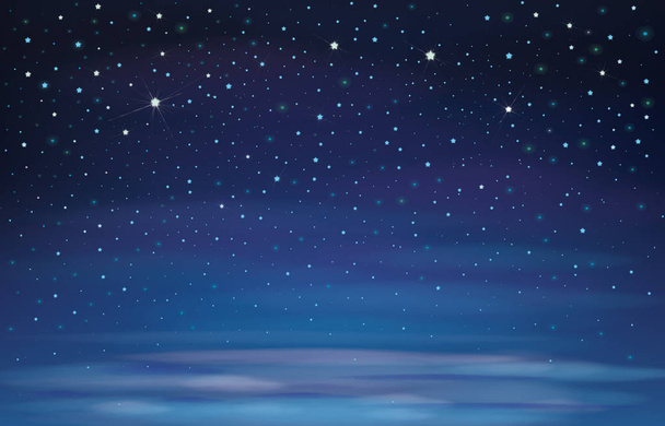 Vector night starry sky  background.  - Vector, Image