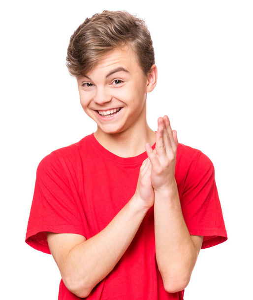 Portrait of teen boy - Фото, изображение