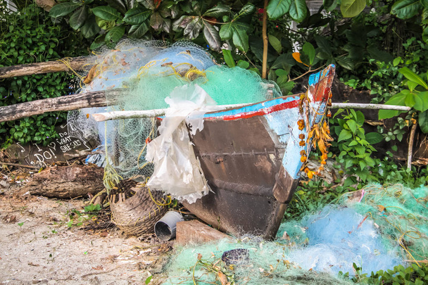 Closeup of a fishing boat in southern India - Photo, Image